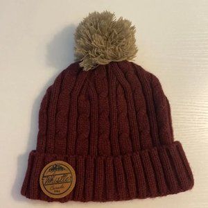 Whistler Canada Knit Pom Pom Beanie Hat OS
